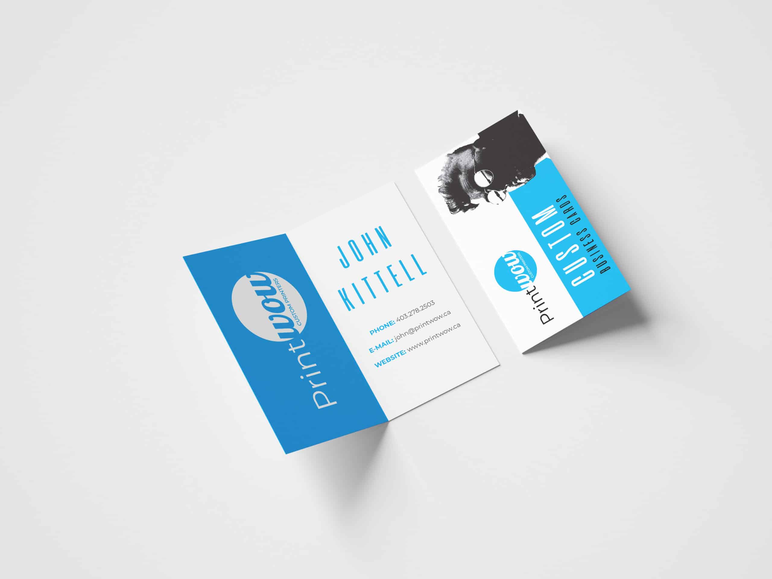 Folded Business Cards